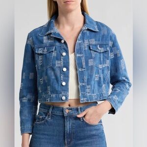 L’AGENCE Denim Jacket Fall Street Style Vintage Y2K Grunge